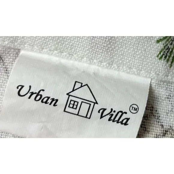 Urban Villa Christmas Cloth Napkins Set of 10 Poinsettia Pinecone Cotton Holiday - Picture 6 of 7